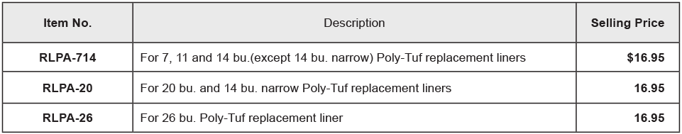 Poly Tuf Feed Cart Adaptor Kit price list
